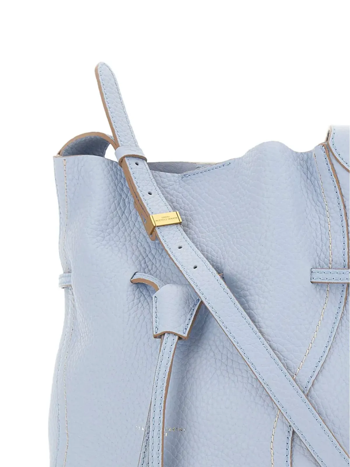 GIANNI CHIARINI Sienna コントラストステッチ アジャスタブル ショルダーバッグ - 画像5