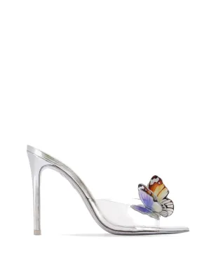 Sophia Webster Vanessa butterfly-embellished ミュール - White - サムネイル1