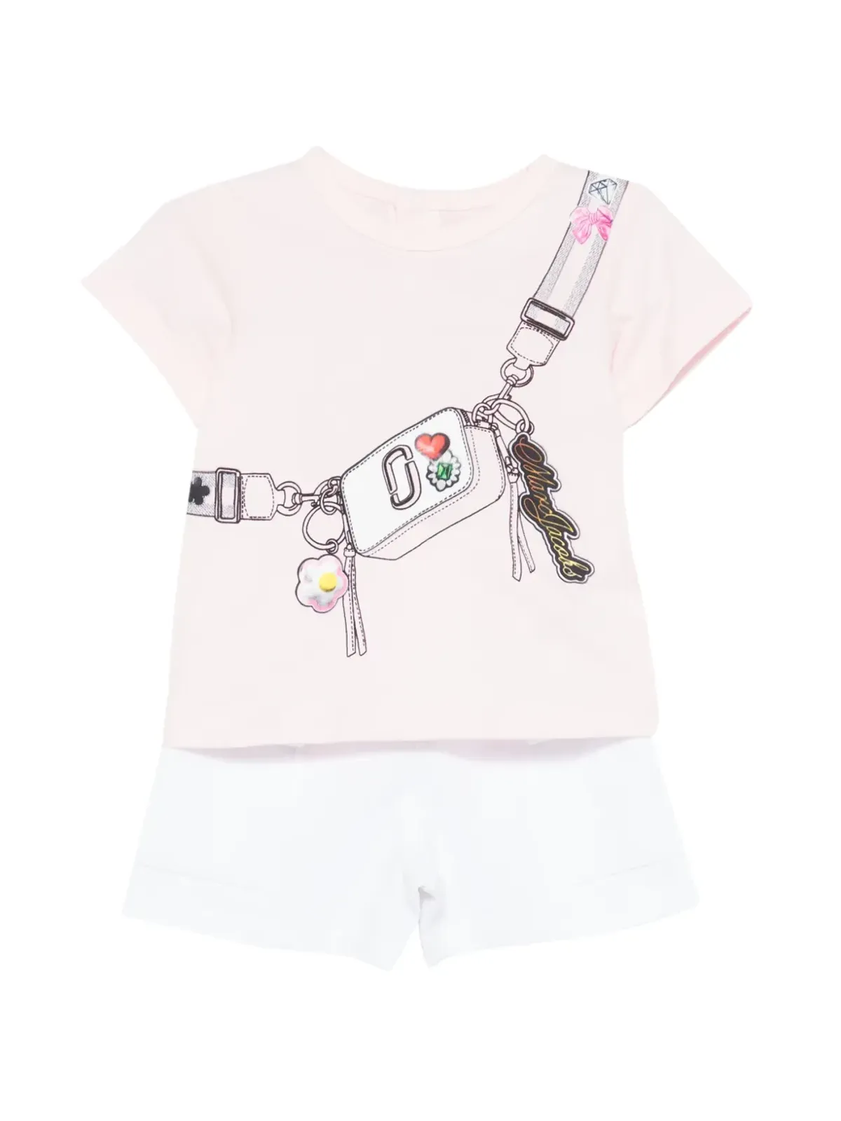Marc Jacobs Kids 白のショートセット - 画像1