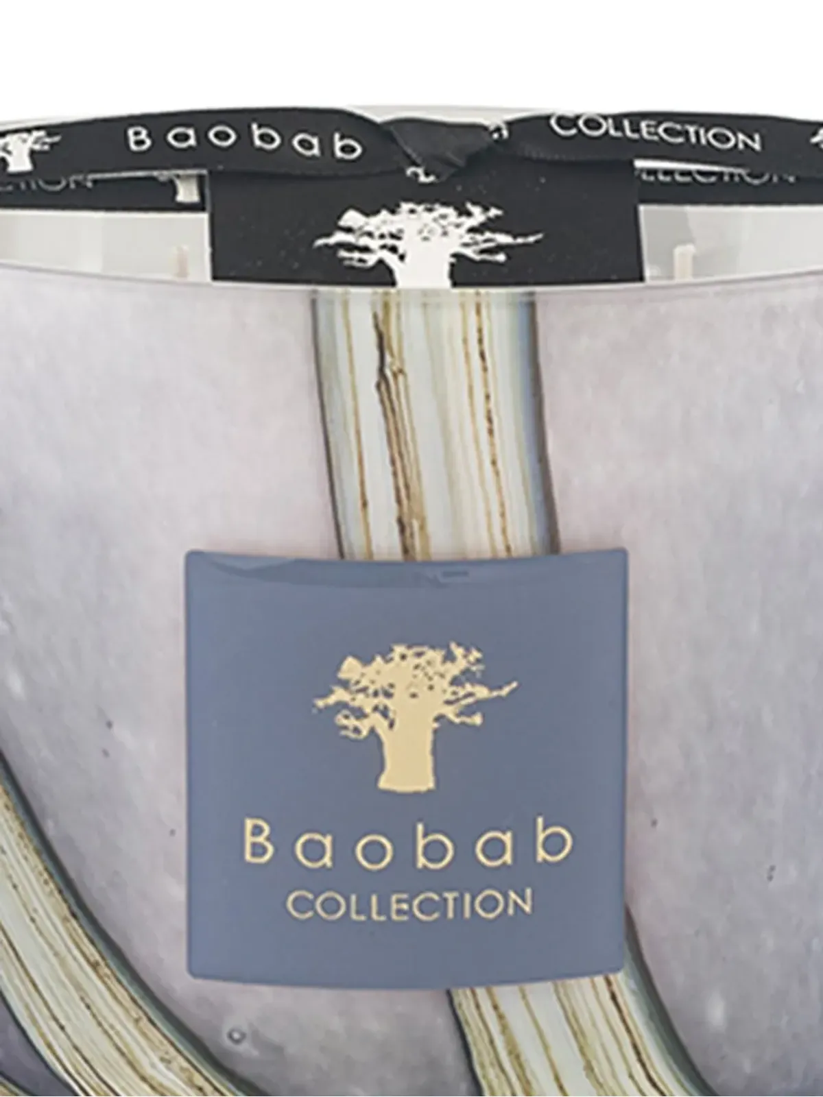 Baobab Collection ブロセリアンド柄プリントキャンドル - グレー - 画像2