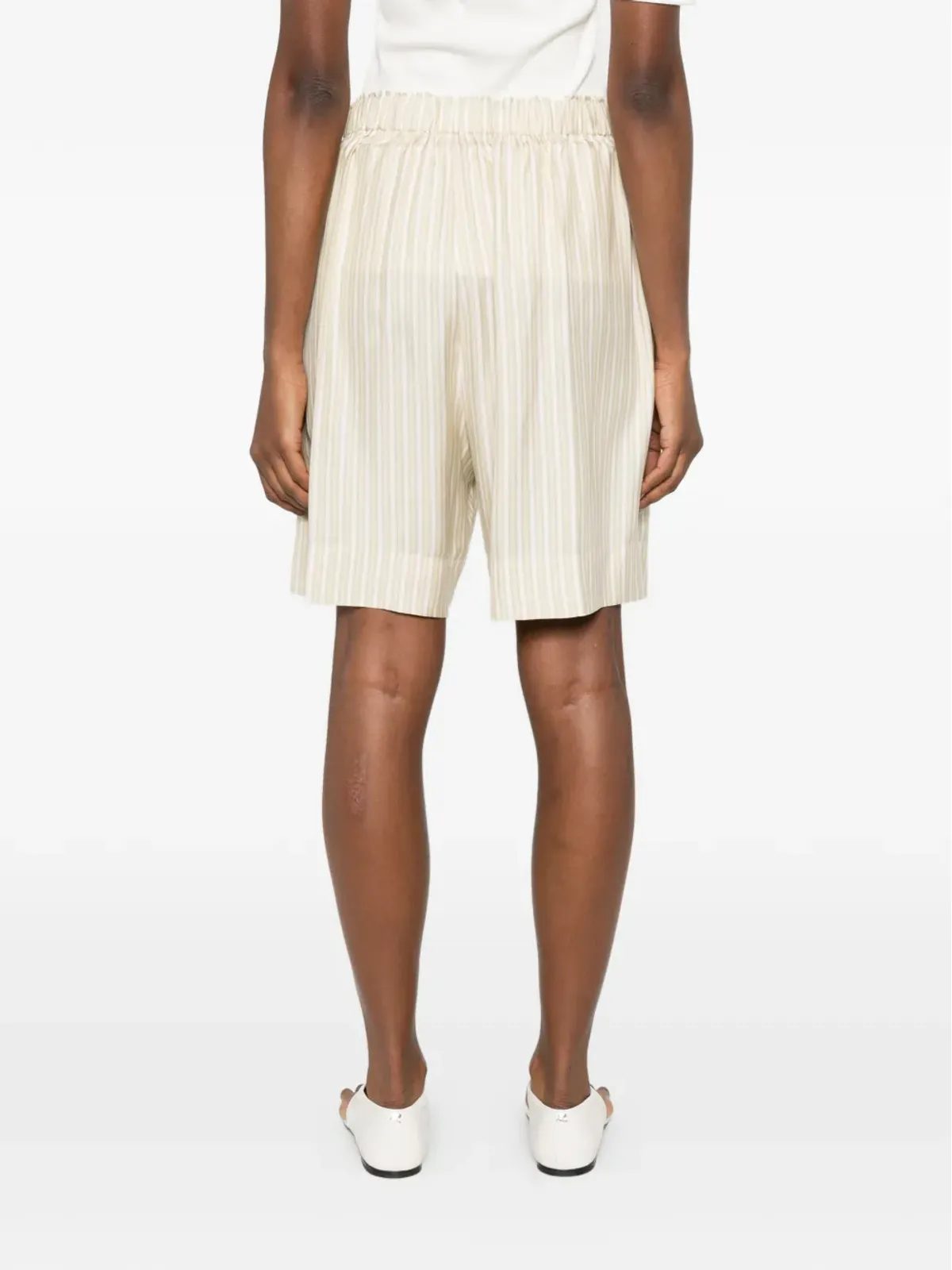 Carven ストライプ柄ショーツ - 画像4