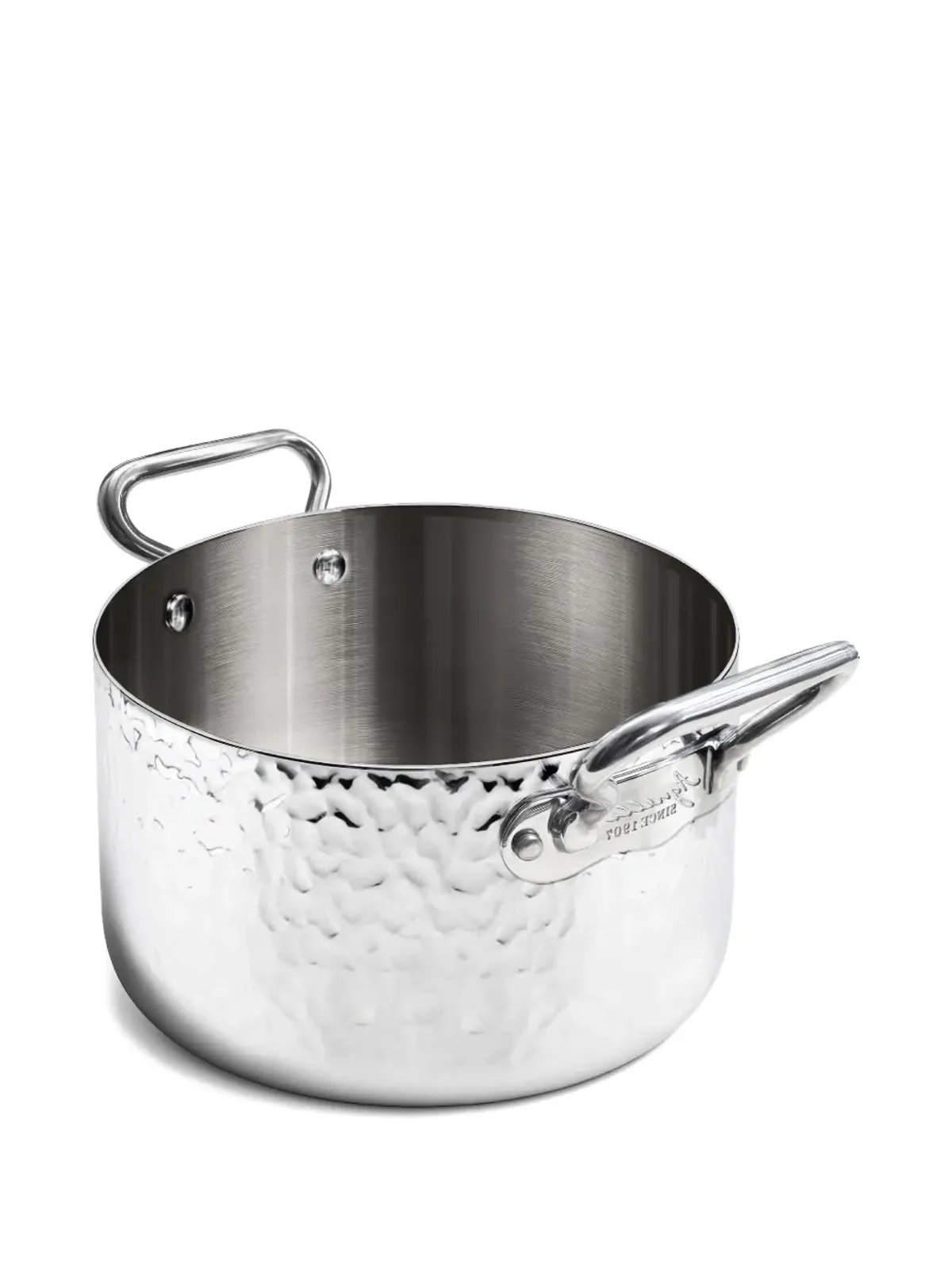 PENTOLE AGNELLI ハンマー加工ハンドルパン - 画像2