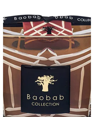 Baobab Collection Fontenay 幾何学模様キャンドル - ブラウン - サムネイル2
