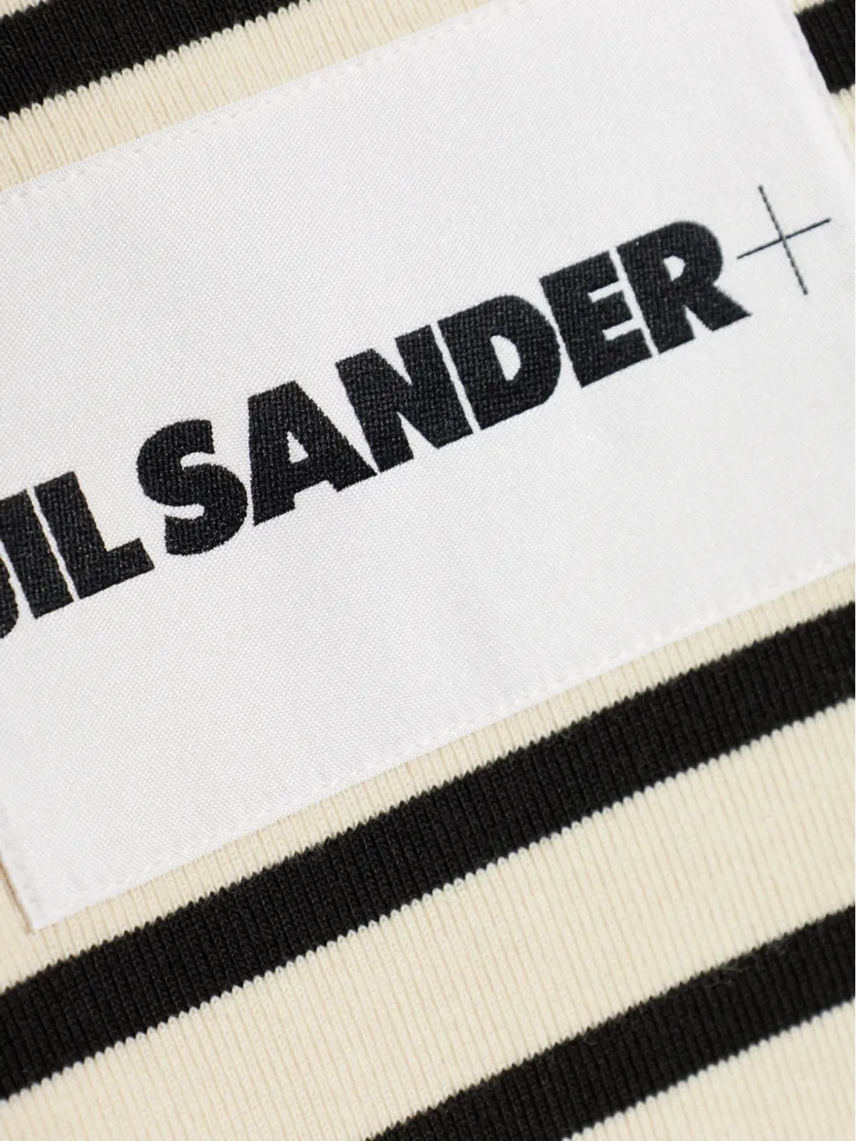 JIL SANDER+ ストライプ柄ジップアップポロトップ - 画像5