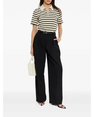 JIL SANDER+ ストライプ柄ジップアップポロトップ - サムネイル2