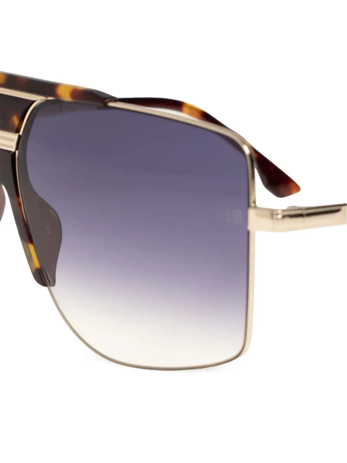 Victoria Beckham Eyewear tortoiseshell geometric-frame sunglasses - Brown - 画像3