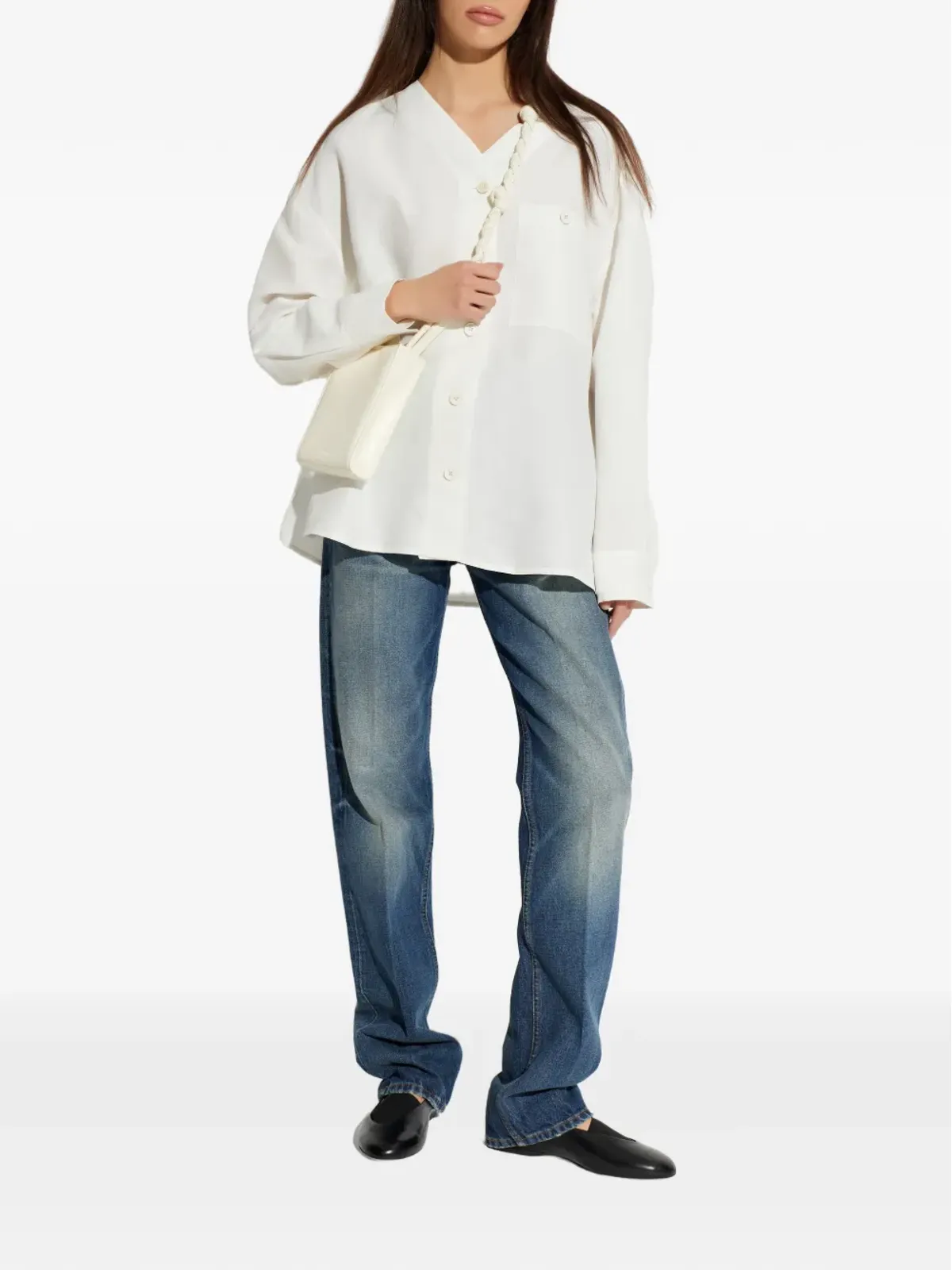 JIL SANDER+ ボタン付きリネンシャツ - 画像2