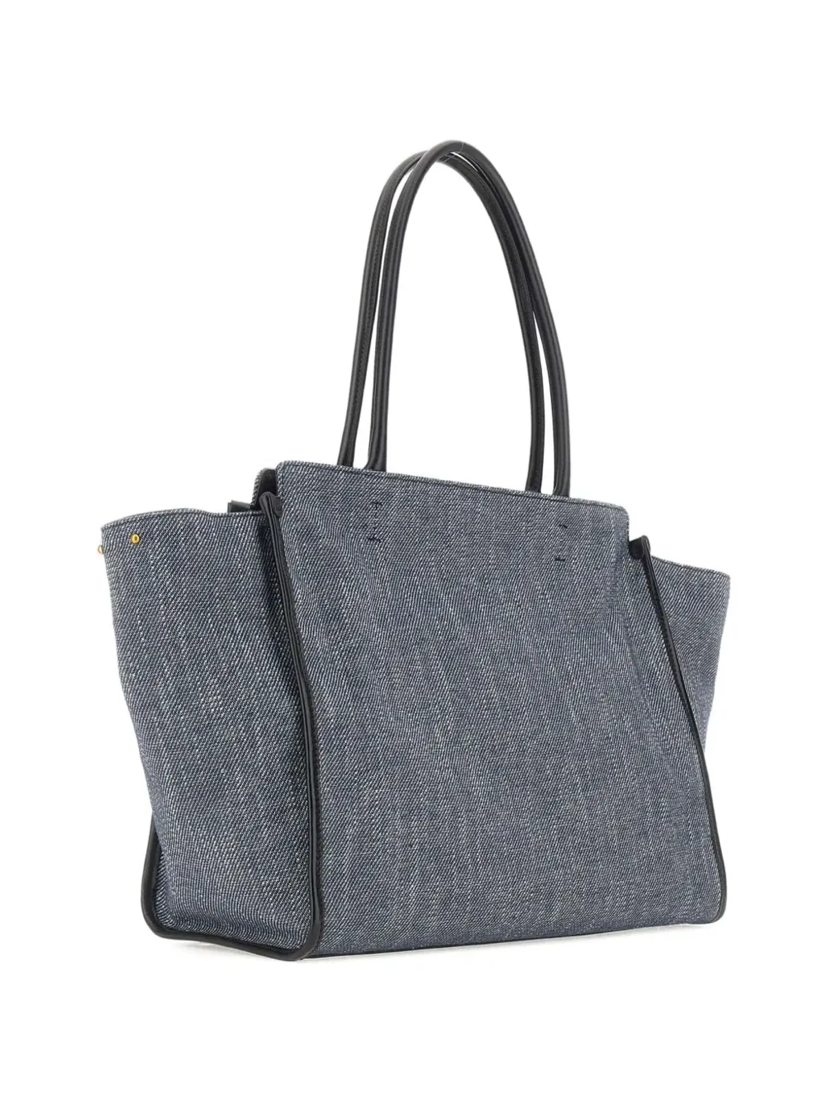 GIANNI CHIARINI Cher デニムレザーアクセント トートバッグ - ブルー - 画像5