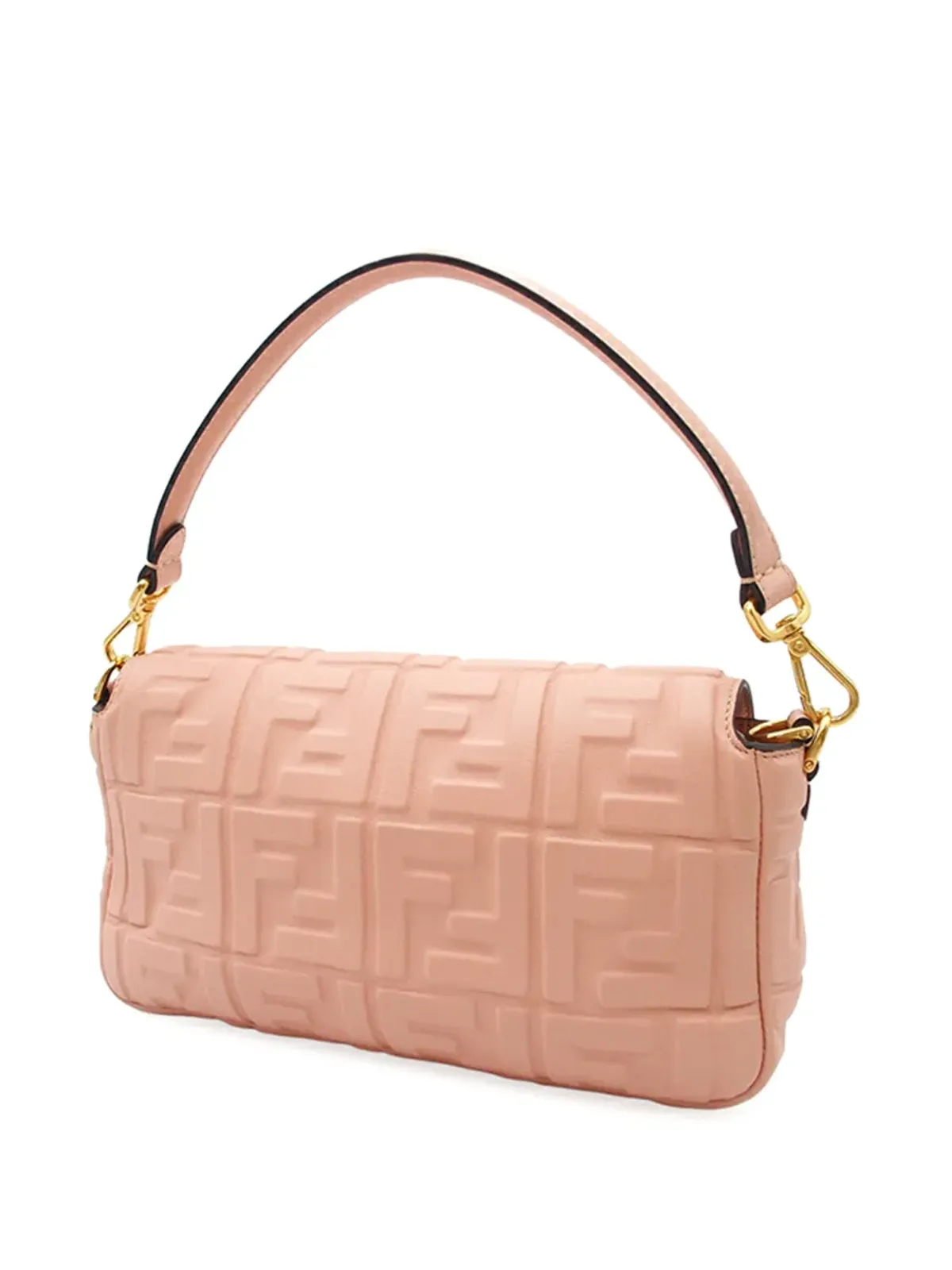 Fendi Pre-Owned ズッカ エンボスドレザー バゲットサッチェル - 画像3