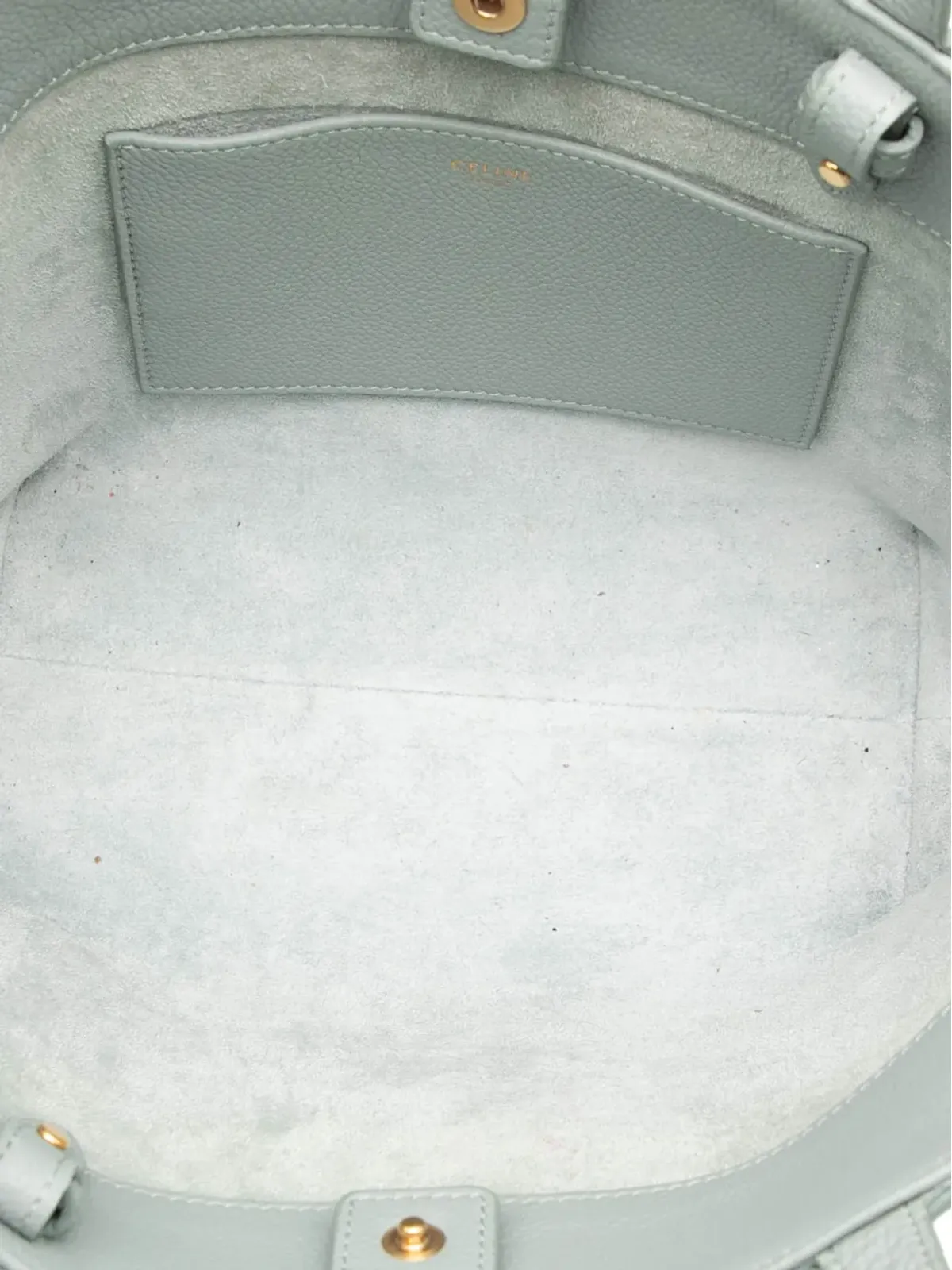 Celine Pre-Owned 2024 ミニ グレインド カーフスキン Triomphe Cabas Anais トート/サッチェル - グレー - 画像5