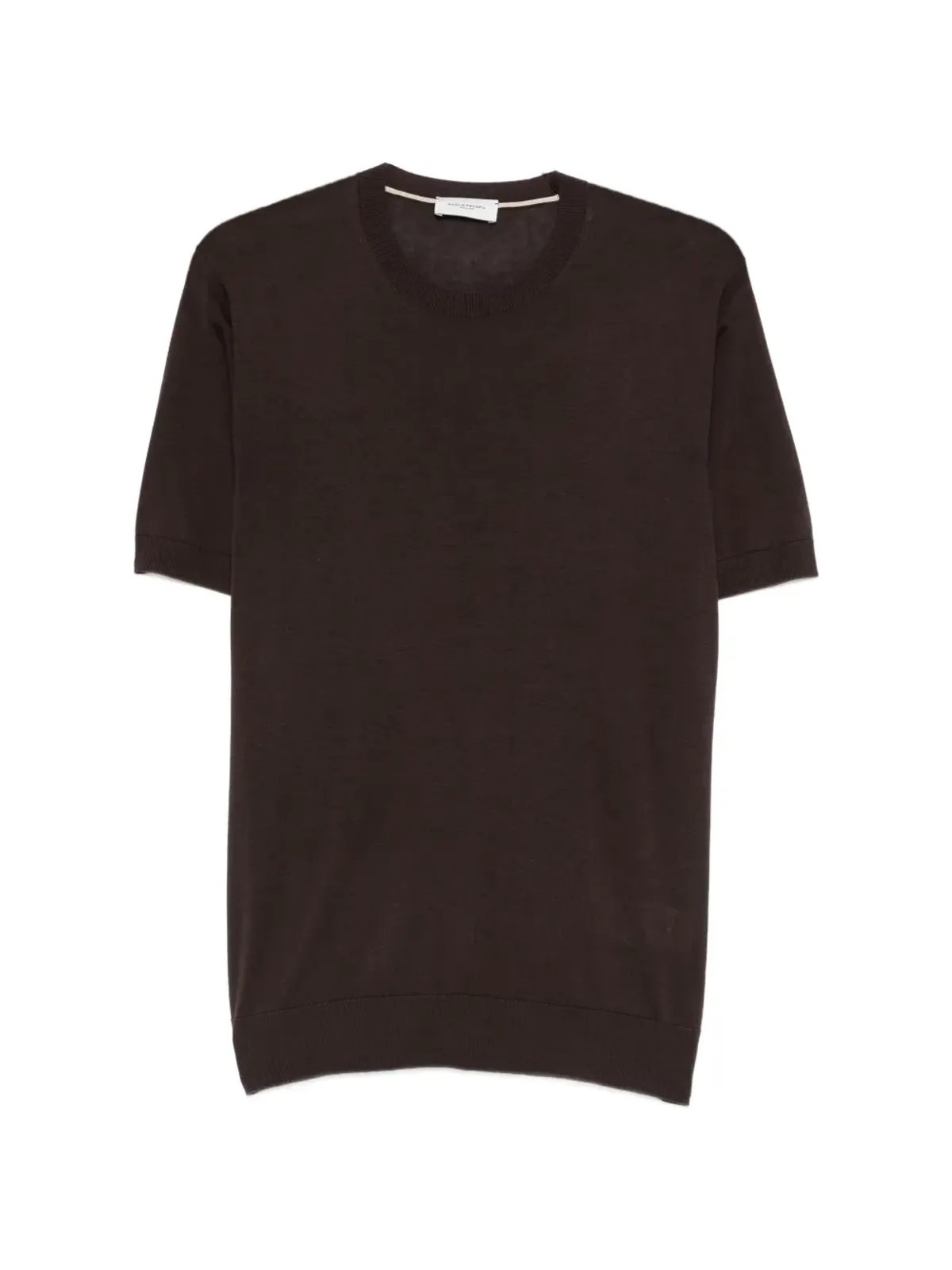 Paolo Pecora クルーネック半袖Tシャツ - Brown - 画像1