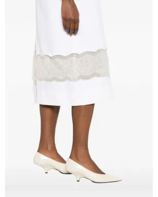 Carven Vネックレースミディドレス - サムネイル5