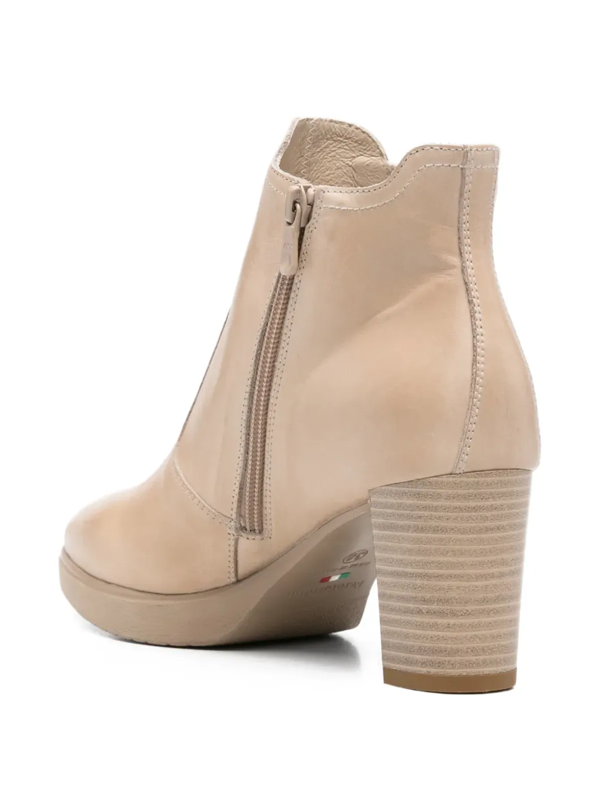 NERO GIARDINI perforated strap boots - Neutrals - 画像3