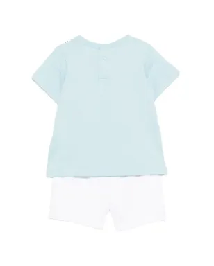 Marc Jacobs Kids 白いショートセット - ブルー - サムネイル2