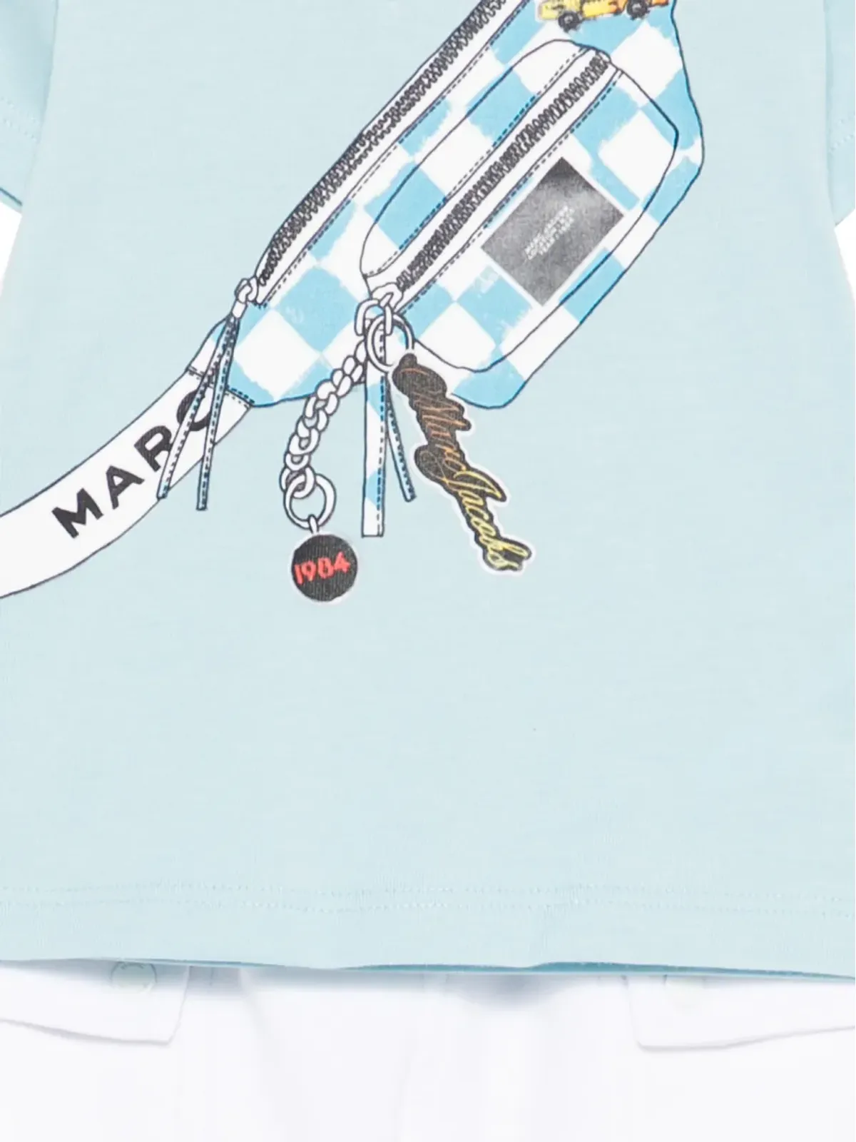 Marc Jacobs Kids 白いショートセット - ブルー - 画像3
