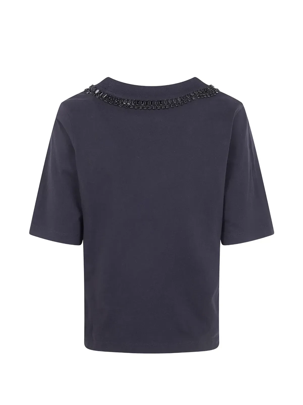 Seventy エンブリッシュドネックTシャツ - 画像2