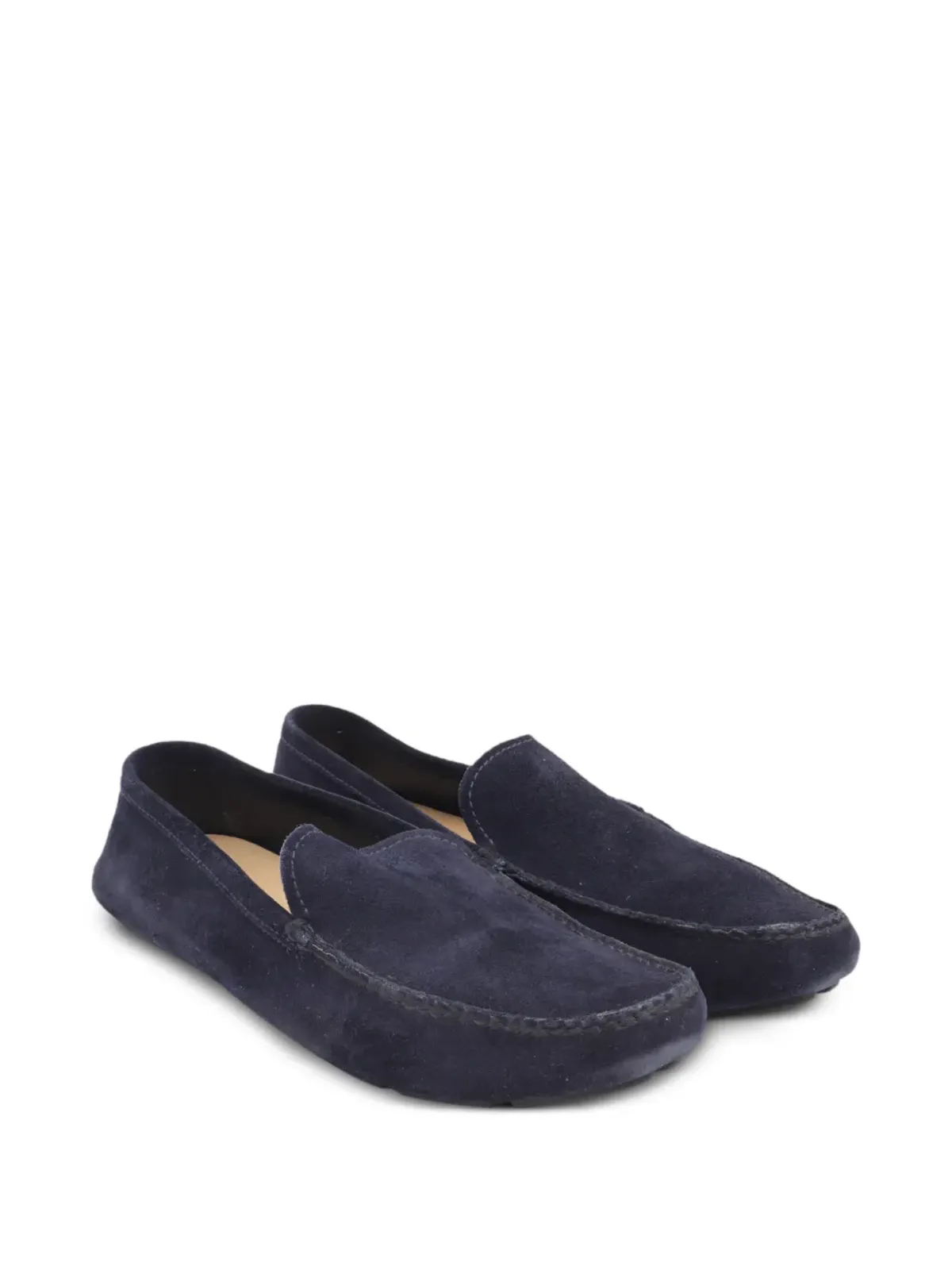 Jil Sander Pre-Owned ビンテージ スエード スリップオンシューズ - ブルー - 画像2