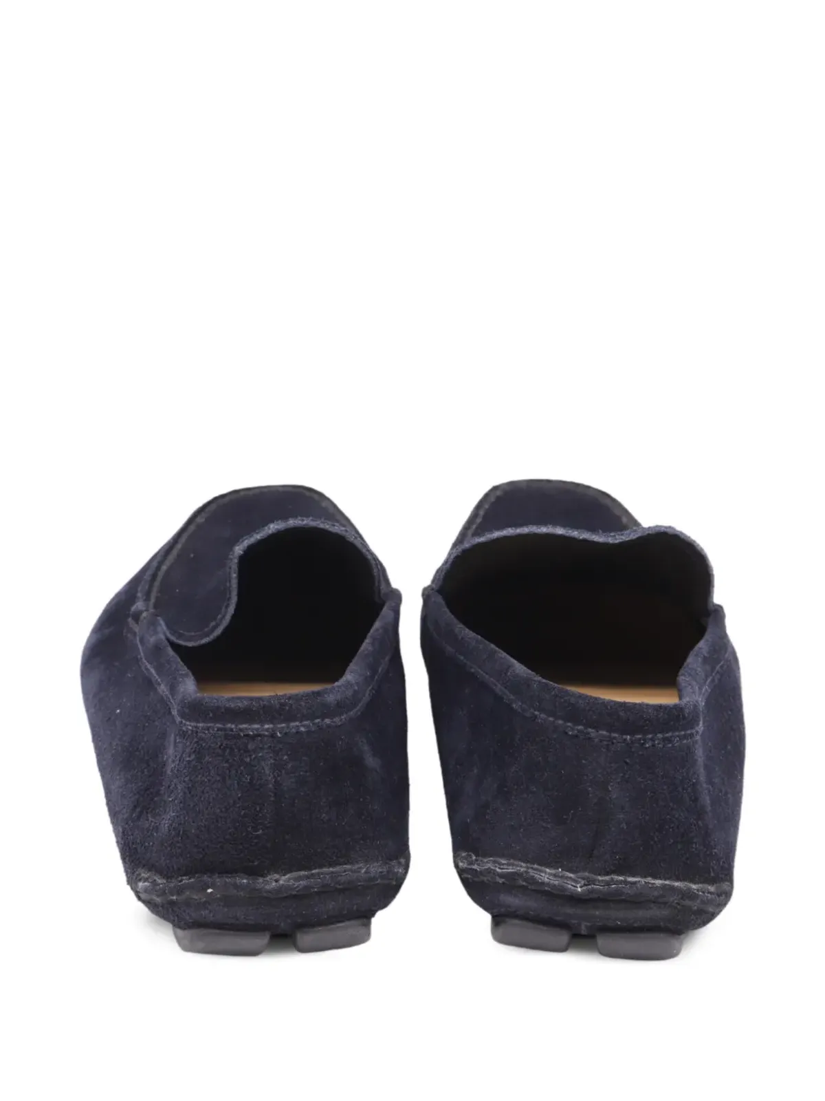 Jil Sander Pre-Owned ビンテージ スエード スリップオンシューズ - ブルー - 画像3