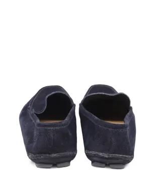 Jil Sander Pre-Owned ビンテージ スエード スリップオンシューズ - ブルー - サムネイル3