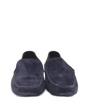 Jil Sander Pre-Owned ビンテージ スエード スリップオンシューズ - ブルー - サムネイル4