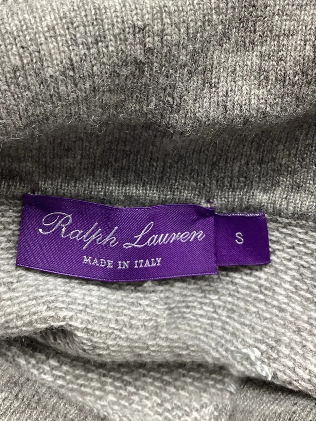 Ralph Lauren Vintage カシミヤ混 ボタン留めポロシャツ - 画像5
