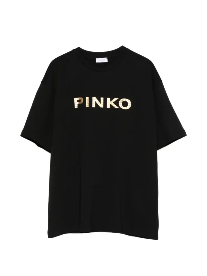 Pinko Kids Pinko Kids ショートスリーブ ロゴTシャツ - ブラックの商品画像