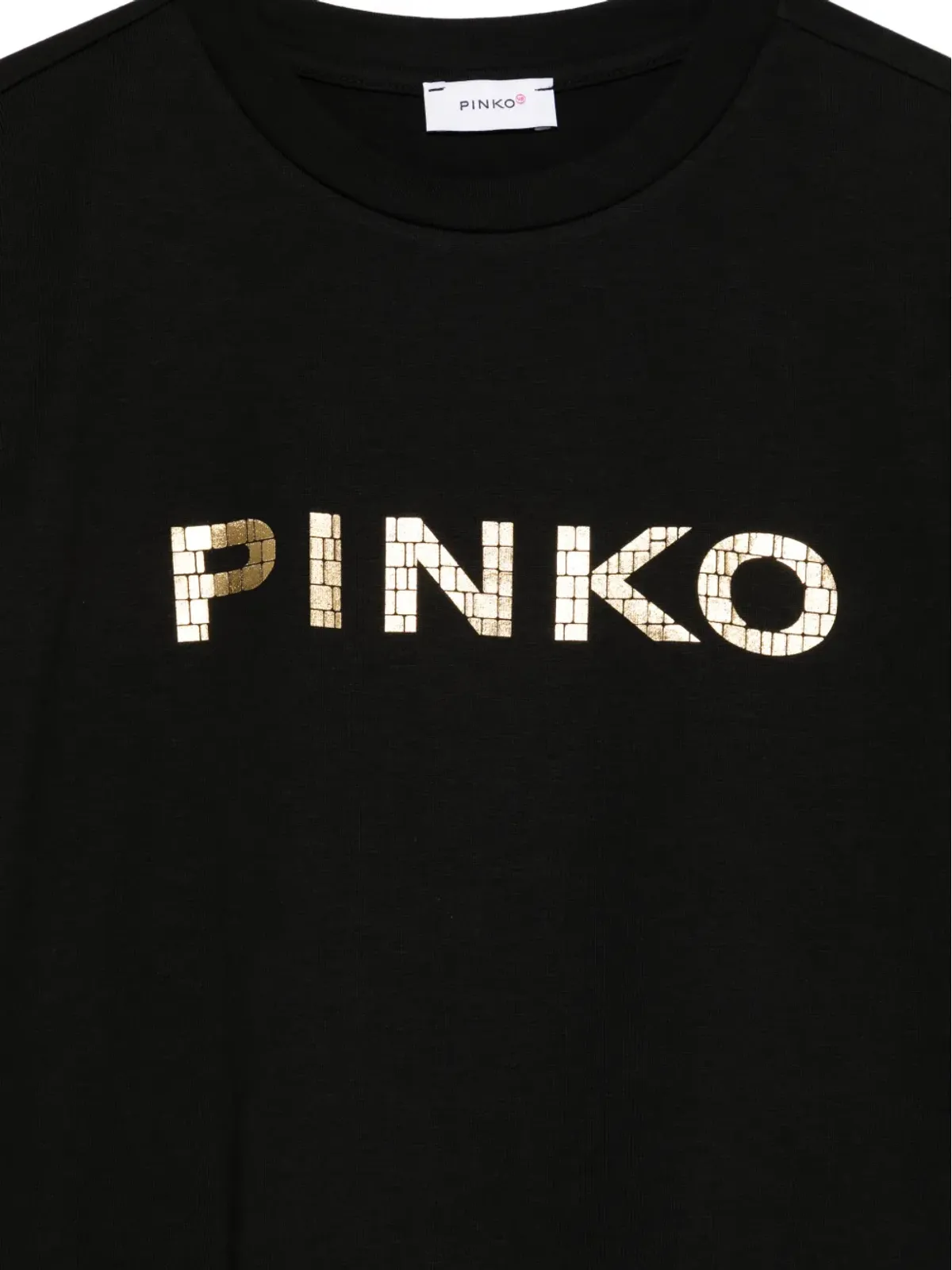Pinko Kids ショートスリーブ ロゴTシャツ - ブラック - 画像3