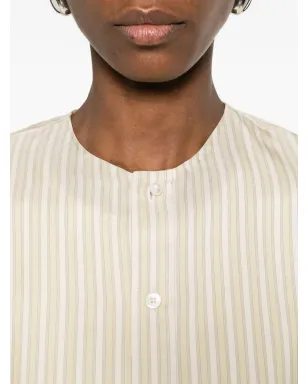 Carven 襟なしストライプシャツ - サムネイル5