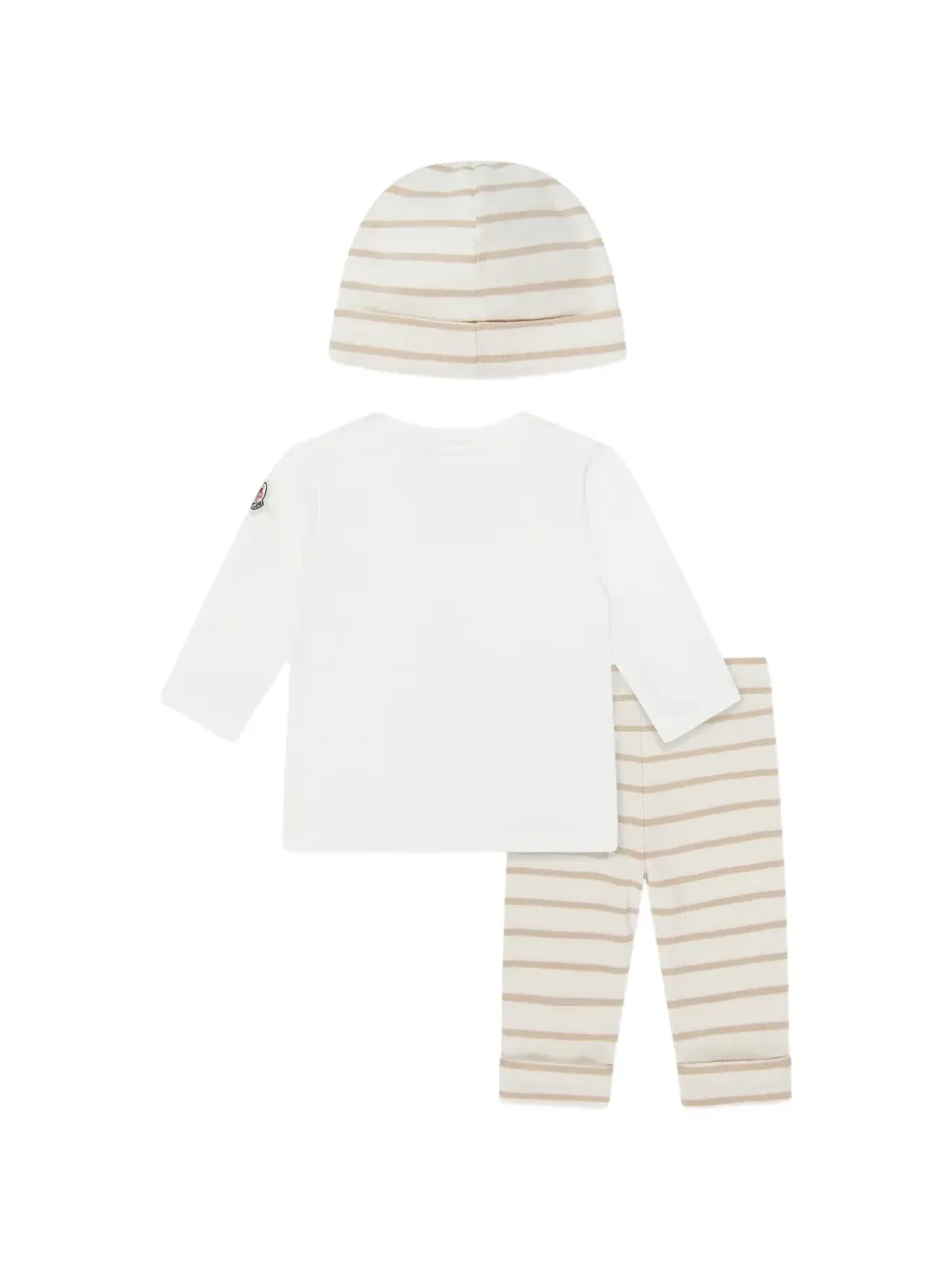 Moncler Enfant ストライプ柄 トラウザー セット - ブラウン - 画像2