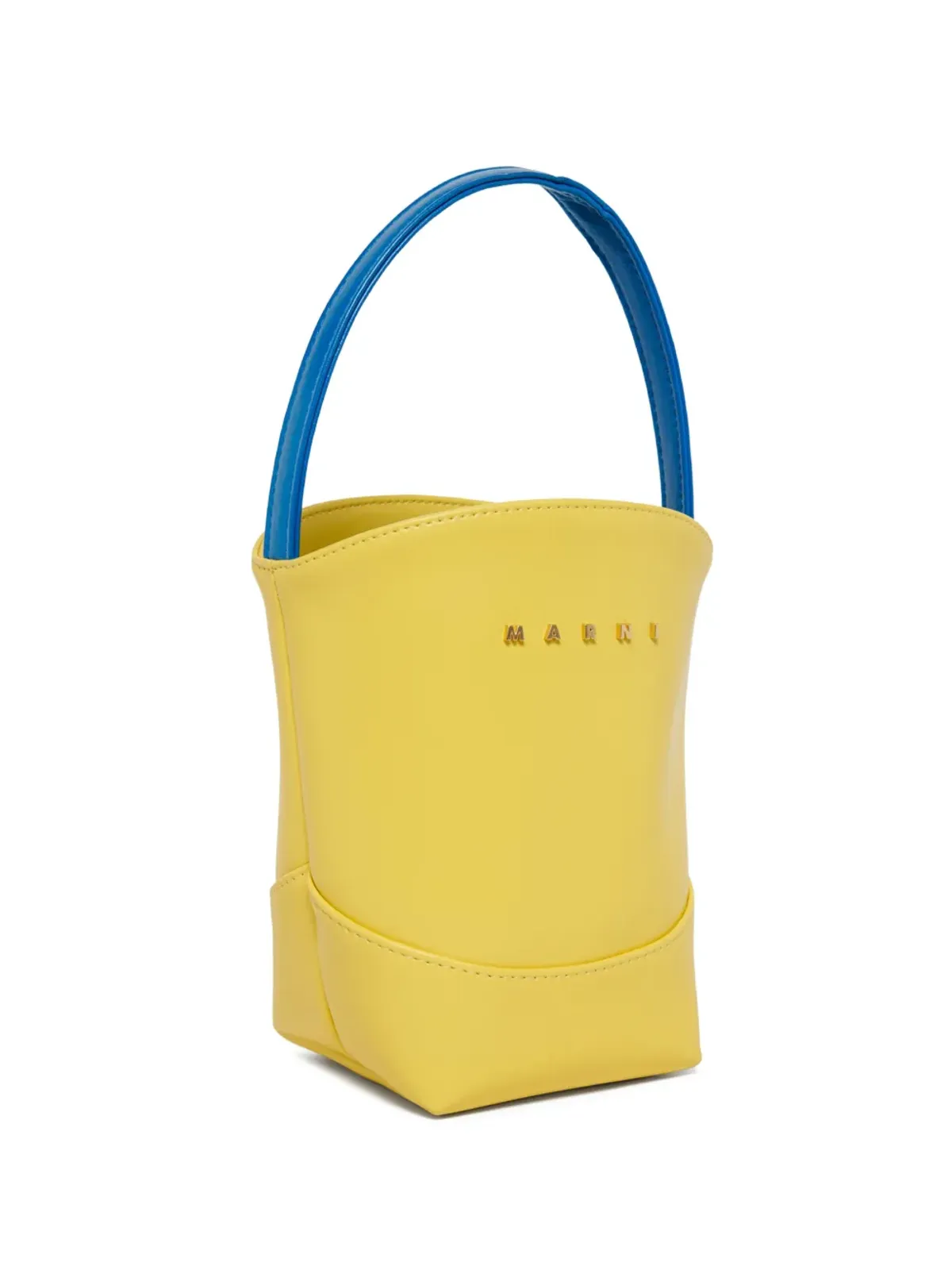 Marni Kids 黄ハンドル バケットバッグ - 画像2