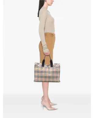 Burberry Pre-Owned 20世紀ハウス チェック キャンバス トートバッグ - ブラウン - サムネイル2