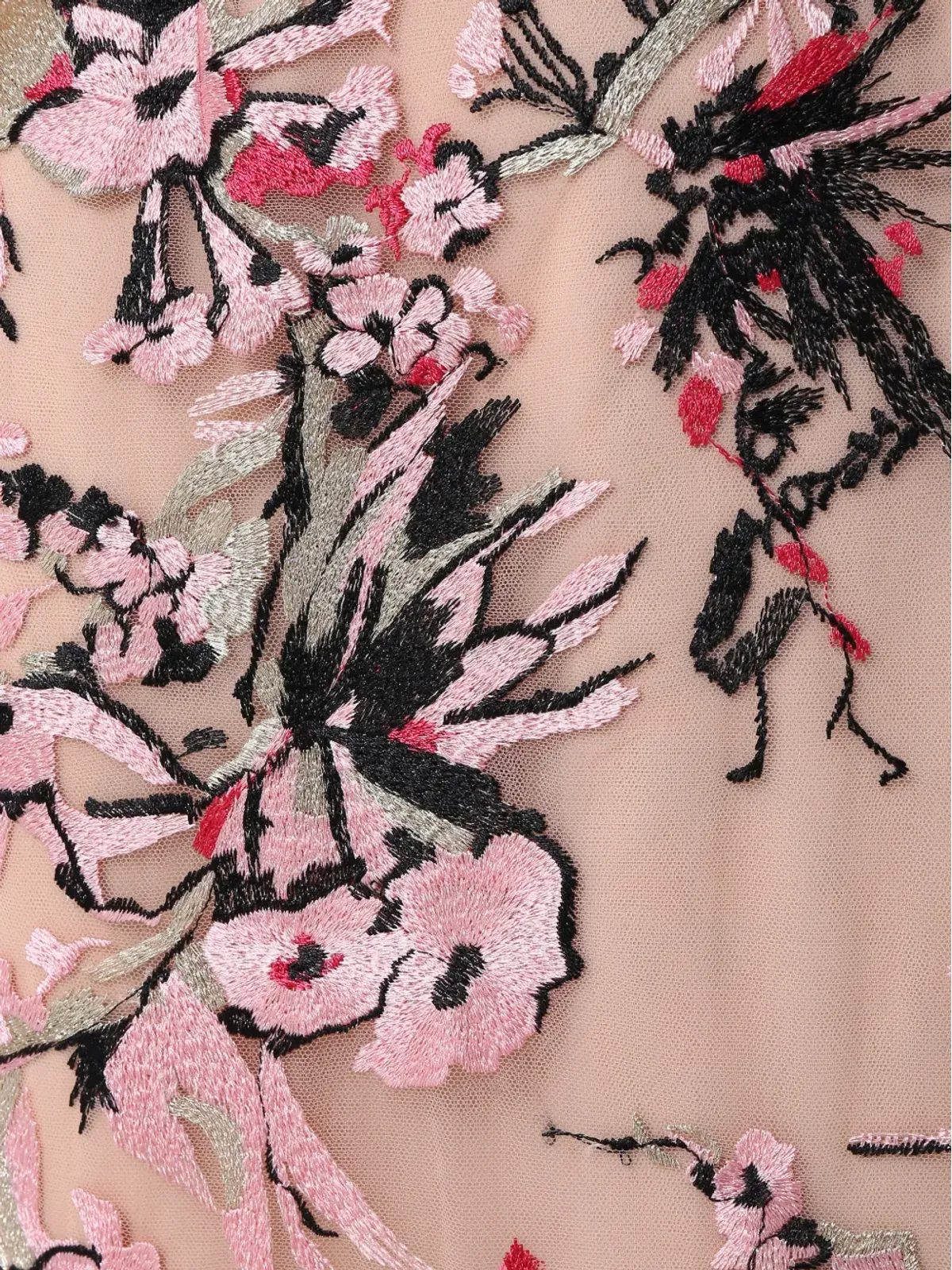 Rami Al Ali 刺繍入りオーバーラップマキシドレス - 画像4