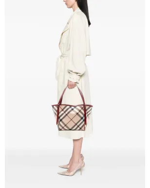 Burberry Pre-Owned 2000-2017 Supernova Check Coated Canvas Tote Bag - Brown - サムネイル2