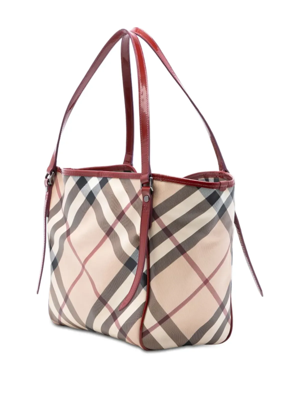 Burberry Pre-Owned 2000-2017 Supernova Check Coated Canvas Tote Bag - Brown - 画像3