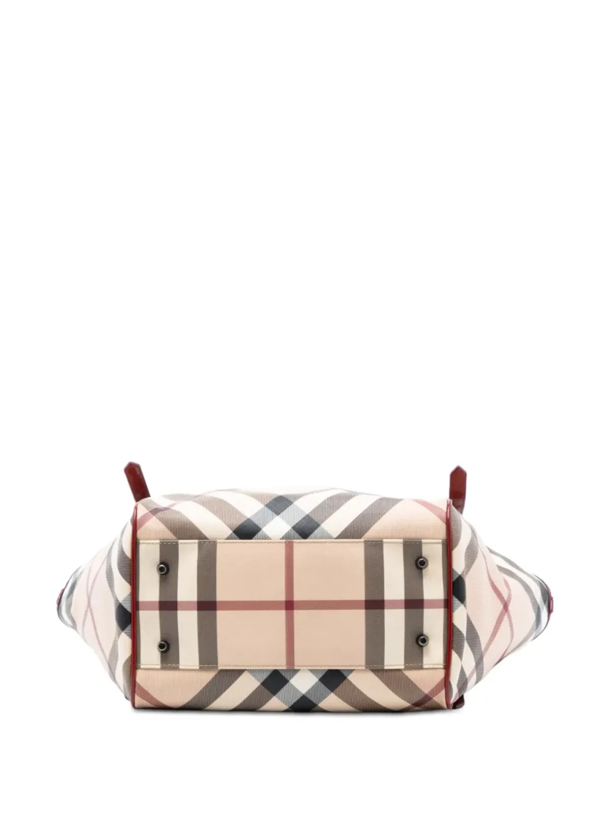 Burberry Pre-Owned 2000-2017 Supernova Check Coated Canvas Tote Bag - Brown - 画像4