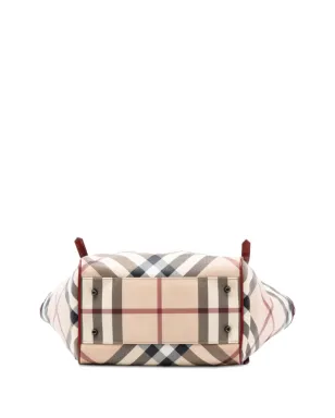 Burberry Pre-Owned 2000-2017 Supernova Check Coated Canvas Tote Bag - Brown - サムネイル4