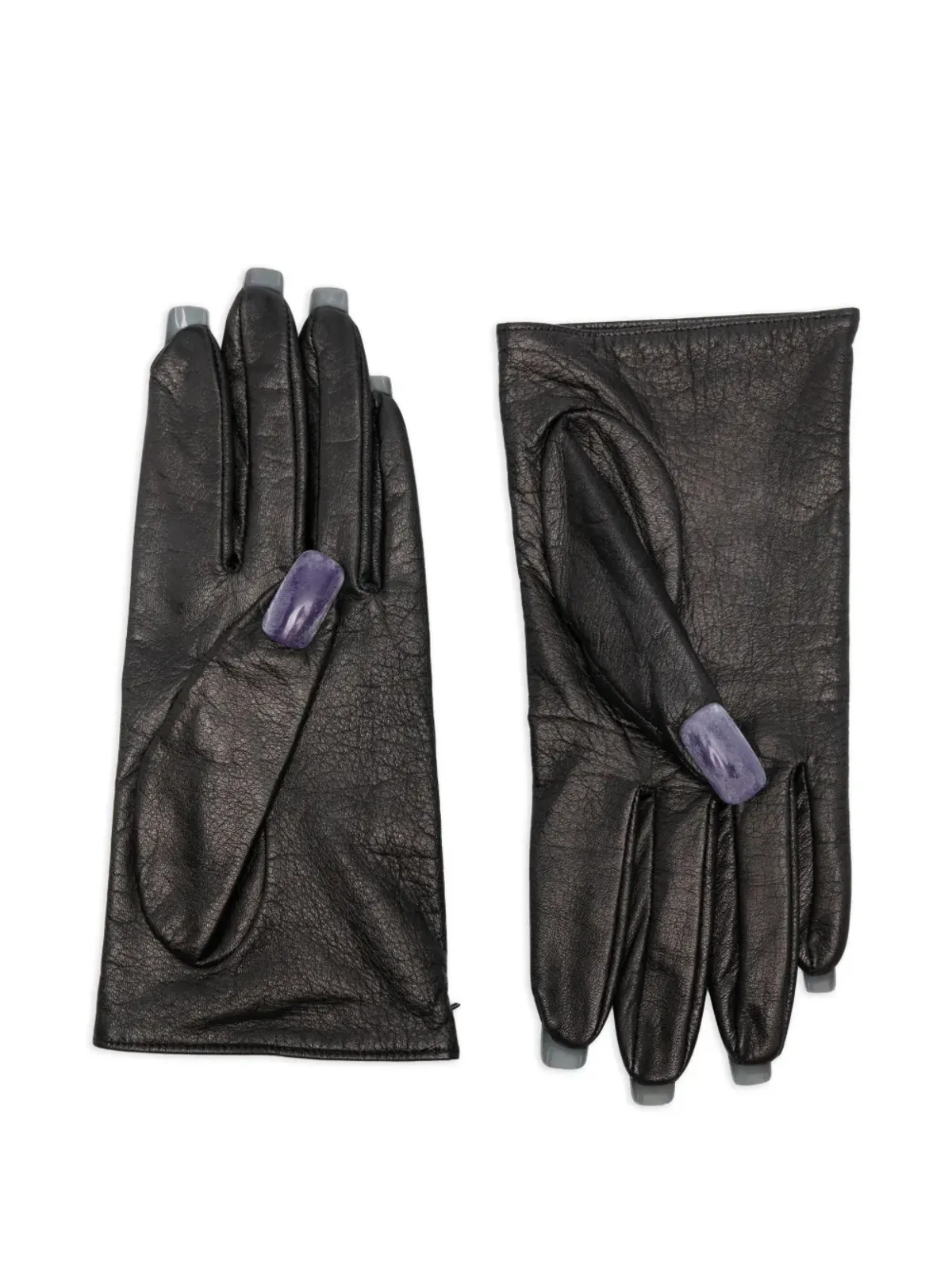 Yohji Yamamoto Pre-Owned レザーグローブ - 画像2