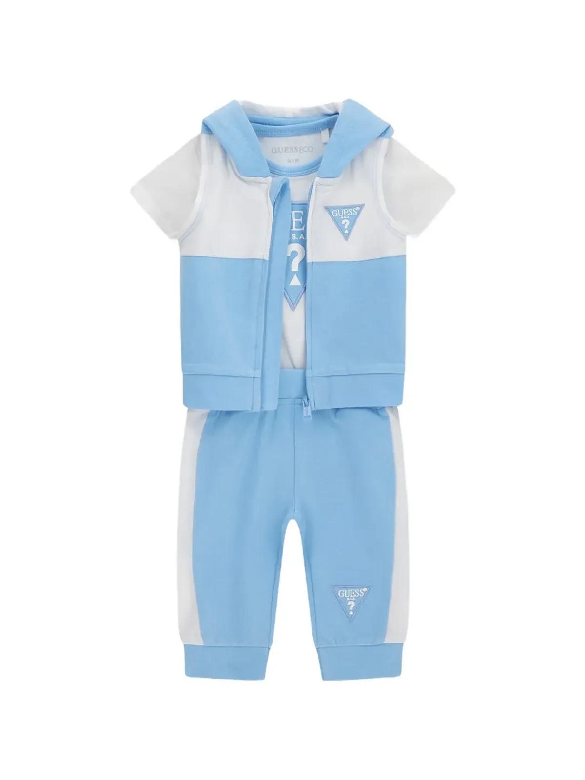 guess kids ロゴディテール トラウザーセット ブルー - 画像1