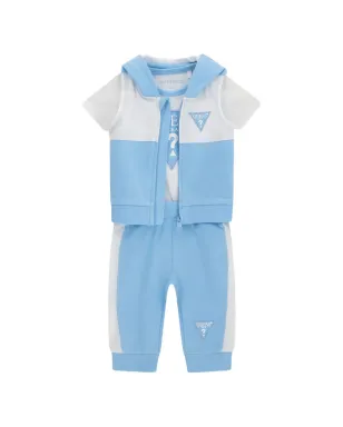 guess kids ロゴディテール トラウザーセット ブルー - サムネイル1