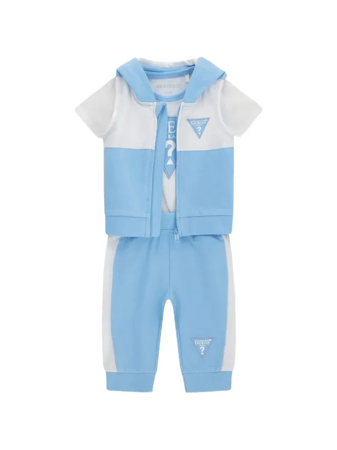 guess kids guess kids ロゴディテール トラウザーセット ブルーの商品画像