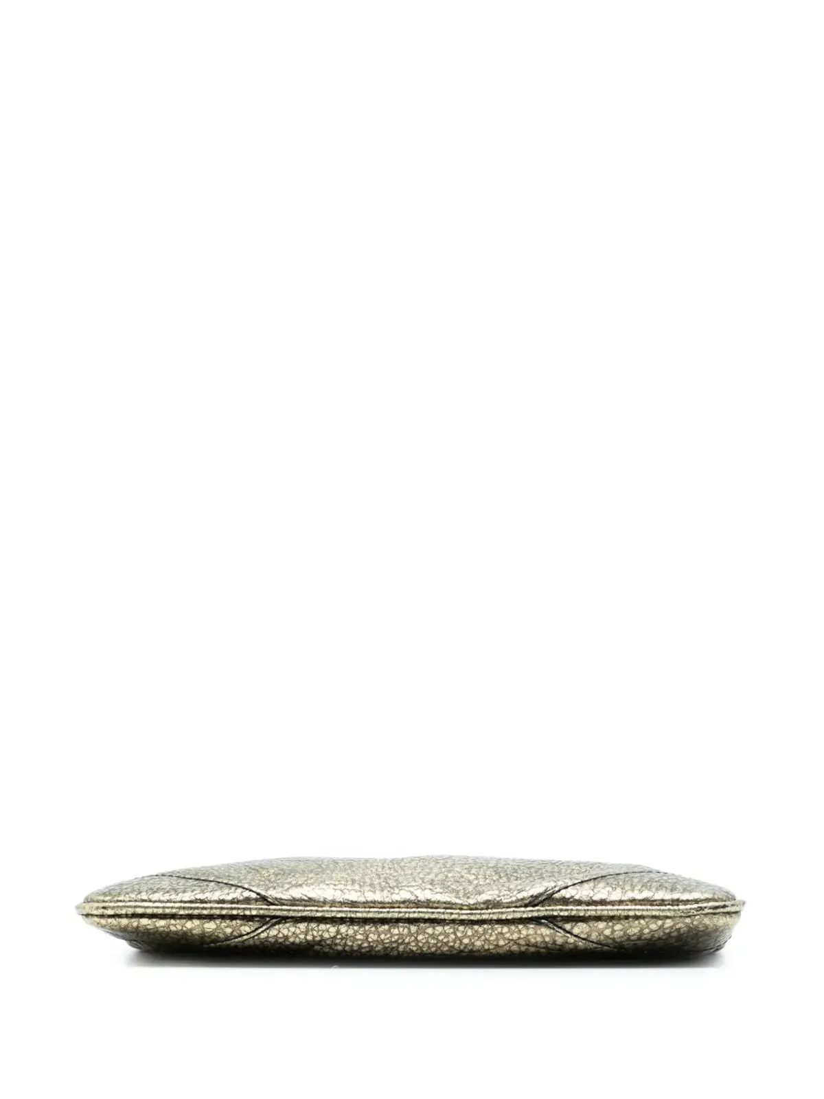 Burberry Pre-Owned メタリックグレインレザー ウィストレット/クラッチバッグ - ゴールド - 画像4