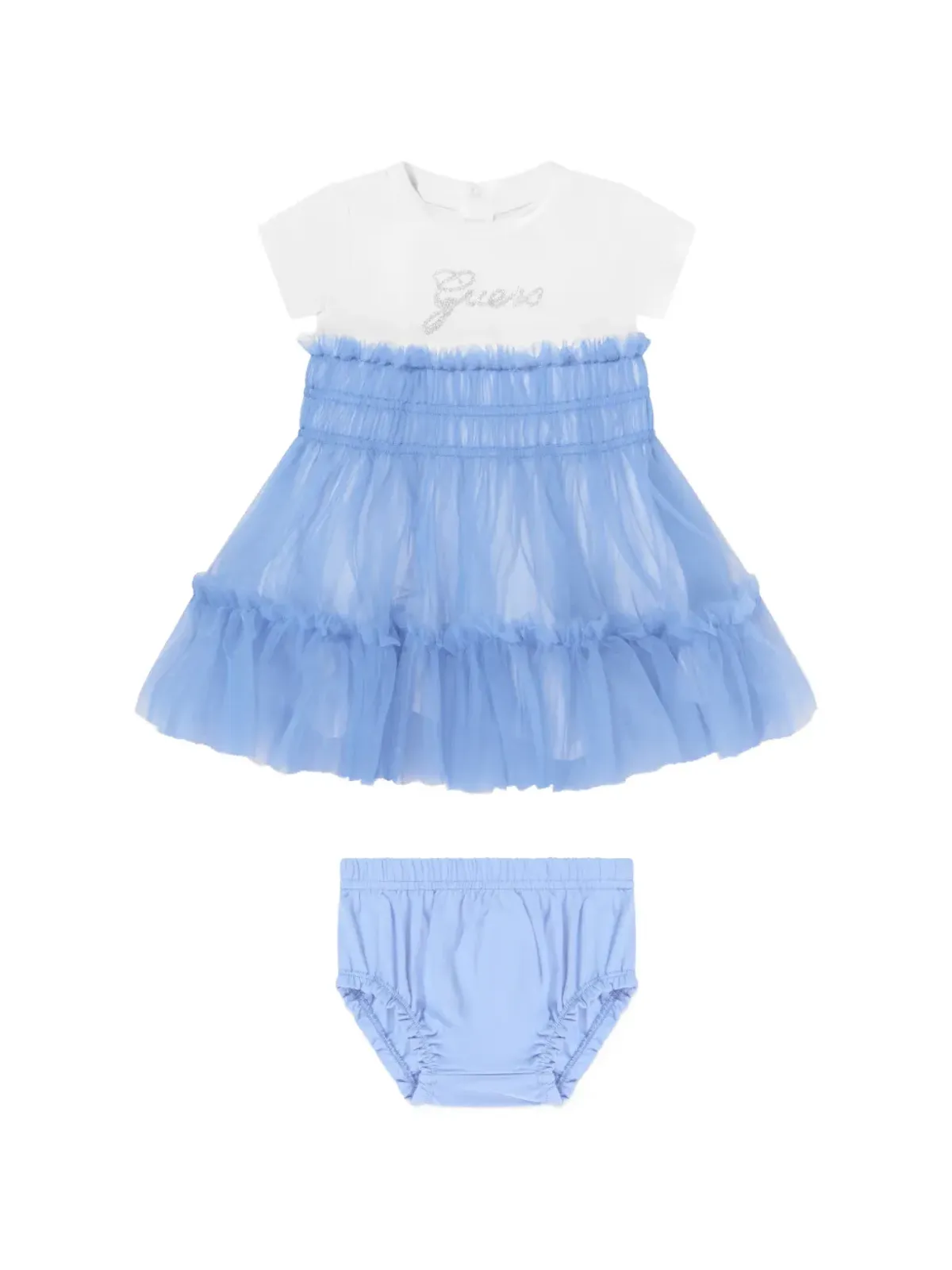 guess kids フリルドレスセット（2点セット）ブルー - 画像1