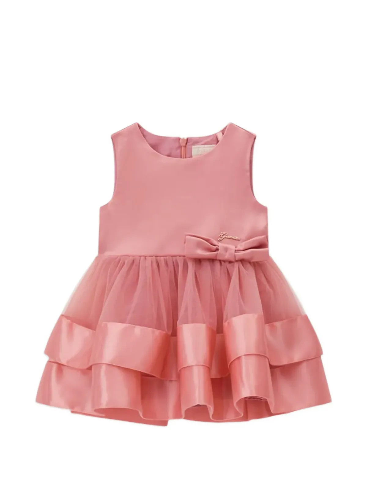 guess kids ボウ装飾のティアードドレス - 画像3