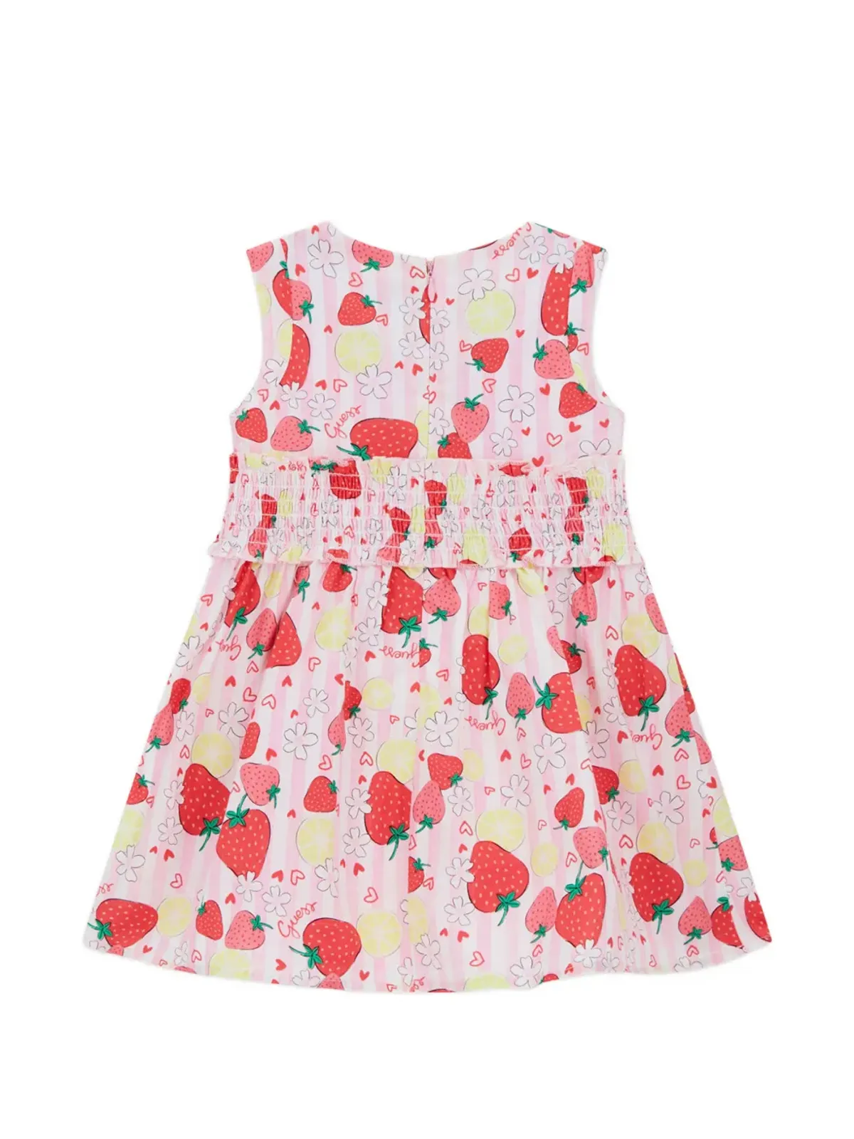 guess kids strawberry-print dress - Pink - 画像2
