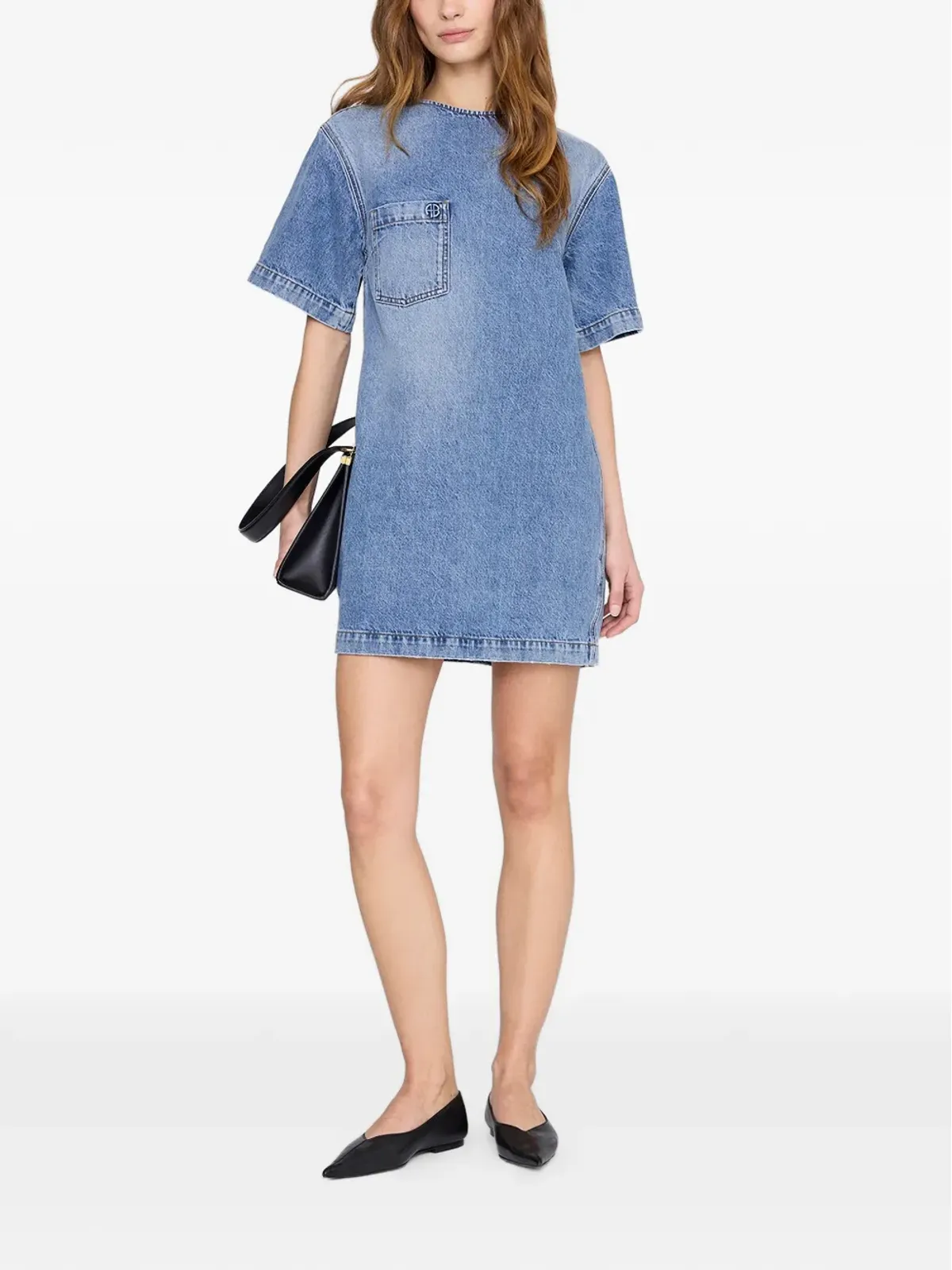 ANINE BING Tulah chest-pocket mini dress - 画像2