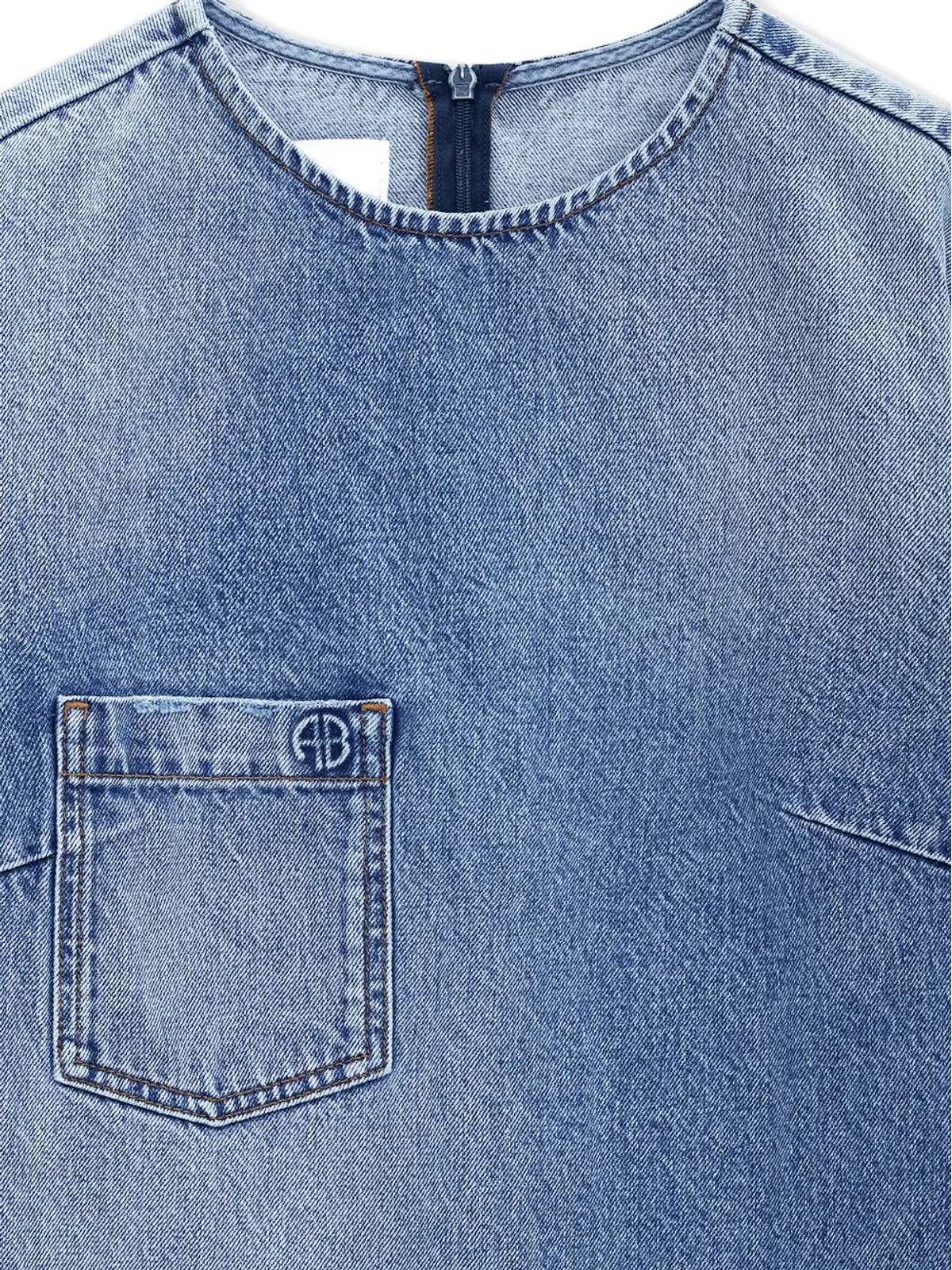 ANINE BING Tulah chest-pocket mini dress - 画像4