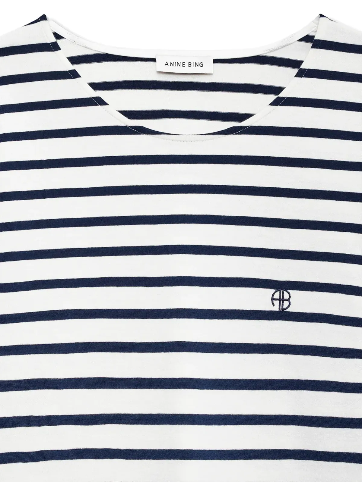 ANINE BING ストライプ柄長袖Tシャツ - ホワイト - 画像5