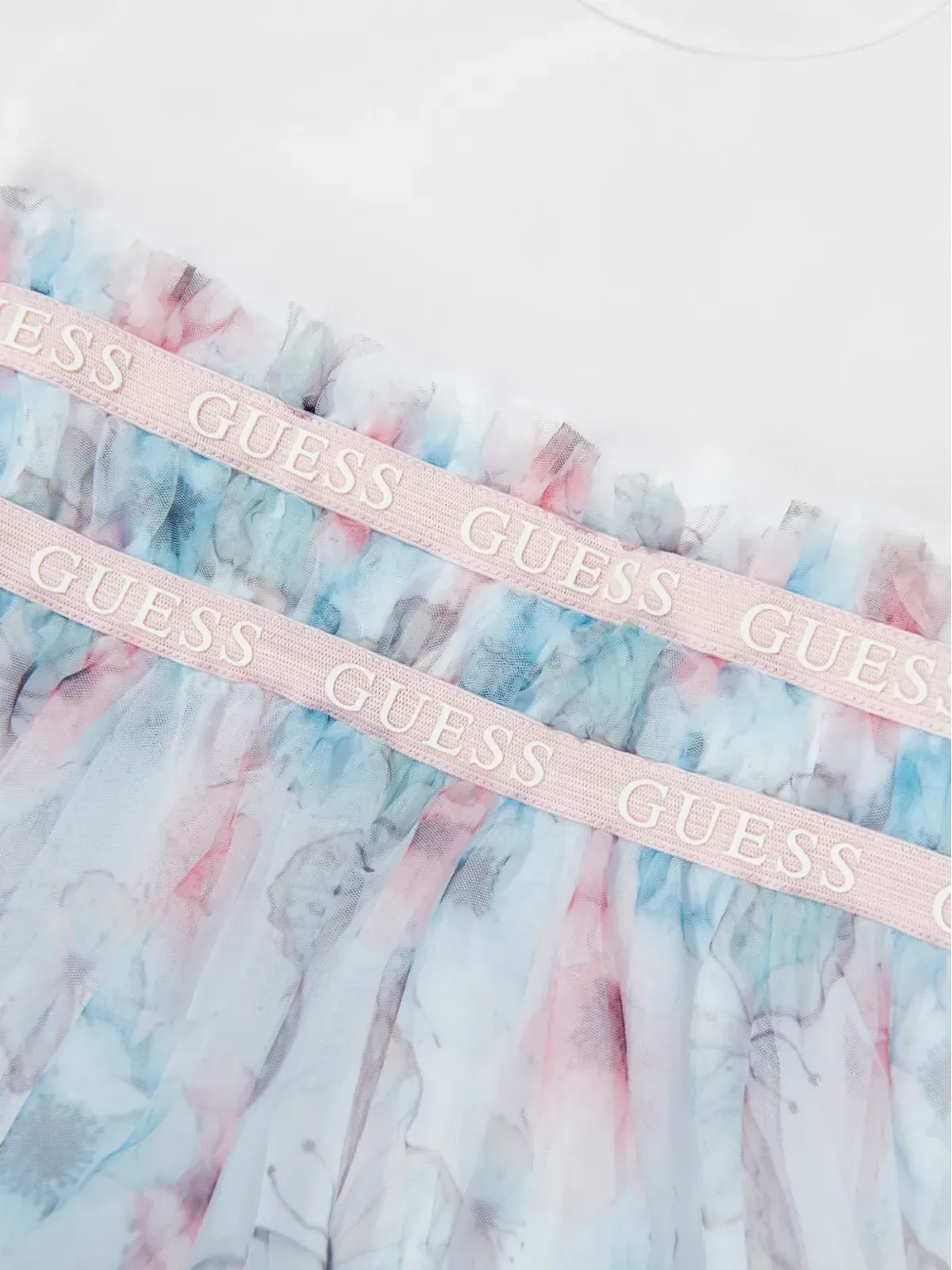 guess kids 蝶柄プリントのフリルドレス - 画像5
