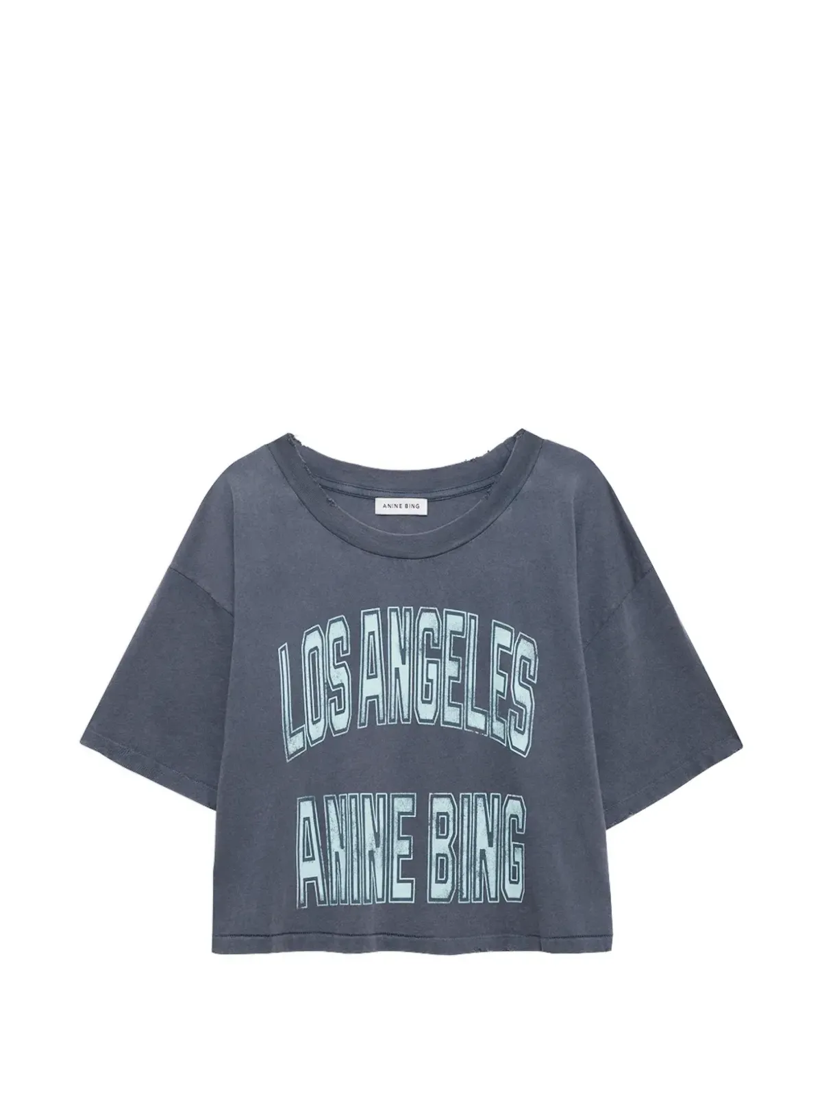 ANINE BING ジョニー クロップド Tシャツ - グレー - 画像1