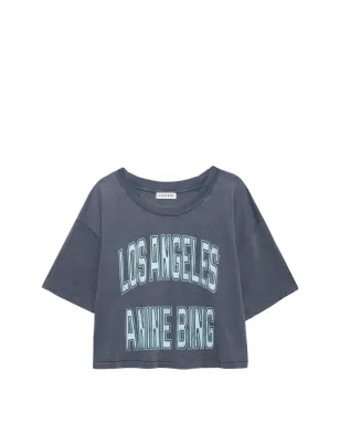 ANINE BING ジョニー クロップド Tシャツ - グレー - サムネイル1